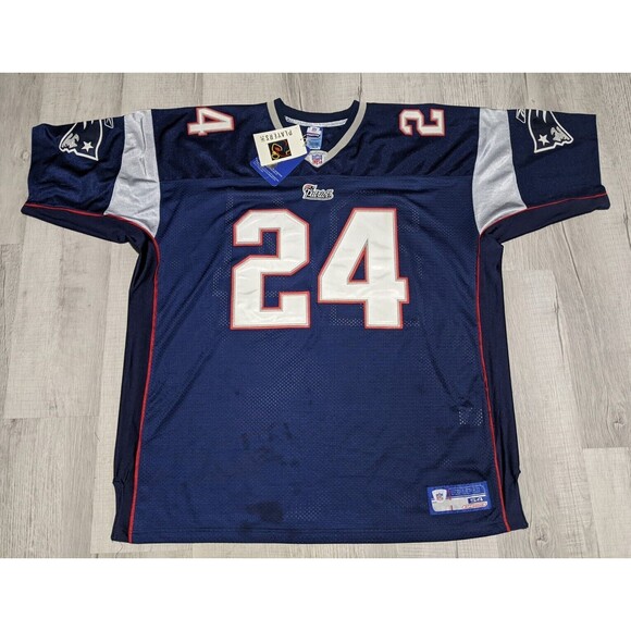 Ty Law New England Patriots On Field Reebok Sewn Pro Jersey Mens Sz 54 w/ Tags